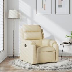 vidaXL Fotoliu rabatabil, crem, material textil GartenMobel Dekor (373471)