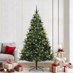 vidaXL Brad de Craciun artificial cu ramuri articulare 300 LEDs 210 cm GartenMobel Dekor (3396001)