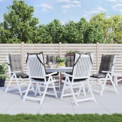 vidaXL Perne scaun cu spatar înalt 6 buc, gri, tesatura Oxford GartenMobel Dekor (377607)