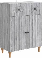 vidaXL Bufet cu sertar Sonoma gri 66 x 34, 5 x 90 cm Lemn prelucrat GartenMobel Dekor (894181) Comoda