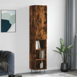 vidaXL Dulap înalt, stejar fumuriu, 34, 5x34x180 cm, lemn prelucrat GartenMobel Dekor (3199014) Comoda