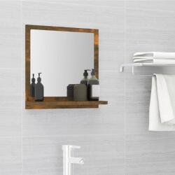 vidaXL Oglinda de baie, stejar fumuriu, 40x10, 5x37 cm, lemn prelucrat GartenMobel Dekor (815633)