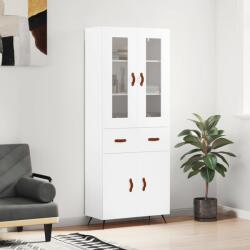 vidaXL Dulap înalt, alb, 69, 5x34x180 cm, lemn compozit GartenMobel Dekor (3198505) Comoda
