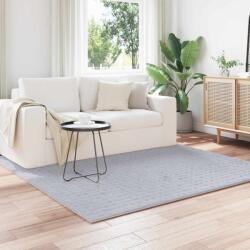 vidaXL Covor gri patrat 120x120 cm din poliester, antiderapant, pentru interior (42022772) Covor