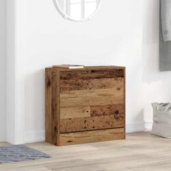 vidaXL Dulap pentru Incaltaminte cu usa Lemn Vechi 60 x 21 x 57 cm GartenMobel Dekor (869099) Pantofar