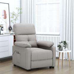 vidaXL Fotoliu rabatabil electric, gri taupe, material textil GartenMobel Dekor (3073810)