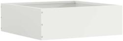 vidaXL Margine pentru gazon Alb 40 x 40 x 13 cm Otel GartenMobel Dekor (874704)