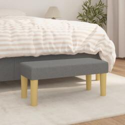 vidaXL Banca, gri închis, 70x30x30 cm, textil GartenMobel Dekor (346625)