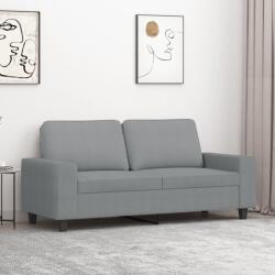 vidaXL Canapea cu 2 locuri, gri deschis, 140 cm, material textil GartenMobel Dekor (359391) Canapea