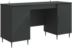 vidaXL Birou cu raft cu usa Negru 142, 5 x 50 x 75 cm Lemn prelucrat GartenMobel Dekor (3414604)
