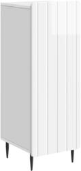 vidaXL Bufet Alb foarte lucios 34, 5 x 33 x 92 cm Lemn prelucrat GartenMobel Dekor (894369) Comoda