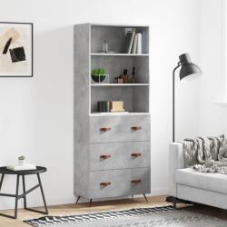 vidaXL Dulap înalt, gri beton, 69, 5x34x180, lemn compozit GartenMobel Dekor (3189353) Comoda