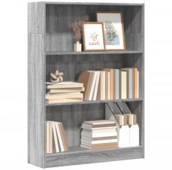 vidaXL Biblioteca, gri sonoma, 80x24x109 cm, lemn prelucrat GartenMobel Dekor (857840) Biblioteca