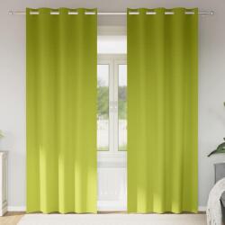 vidaXL Perdele Opaque cu Inel 2 pcs Verde 260 x 140 cm Poliester GartenMobel Dekor (4107392)