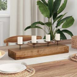 vidaXL Suport pentru lumanari natural 50 x 15 x 10 cm GartenMobel Dekor (42012364)