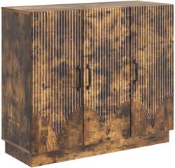vidaXL Bufet Stejar fumuriu 89 x 34, 5 x 77 cm Lemn prelucrat GartenMobel Dekor (895340) Comoda