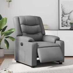 vidaXL Fotoliu rabatabil electric, gri, piele ecologica GartenMobel Dekor (3206546)