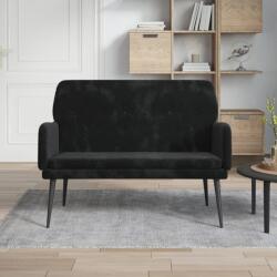vidaXL Banca, negru, 108x79x79 cm, catifea GartenMobel Dekor (351419)