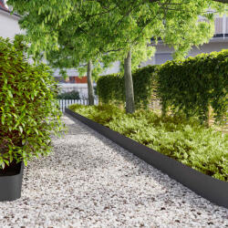 vidaXL Borduri de gazon 30 buc Negru 20x103 cm Otel laminat la rece GartenMobel Dekor (860160)