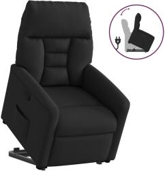 vidaXL Fotoliu rabatabil cu ridicare pe verticala, negru, textil GartenMobel Dekor (3303034)