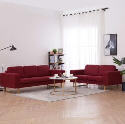 vidaXL Set de canapele, 2 piese, bordo, material textil GartenMobel Dekor (276865) Canapea