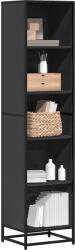 vidaXL Dulap cu carti negru 40x35x170, 5 cm lemn prelucrat GartenMobel Dekor (849139) Biblioteca