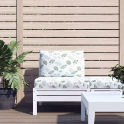 vidaXL Perne pentru paleti, 2 buc. , model de frunze, tesatura oxford GartenMobel Dekor (361769)