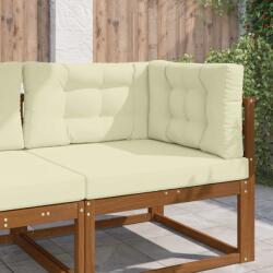 vidaXL Perna pentru canapea de exterior 3 pcs Crem Poliester GartenMobel Dekor (900882)