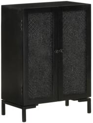 vidaXL Servanta, negru, 55x30x77 cm, lemn masiv de mango si fier GartenMobel Dekor (351645) Comoda