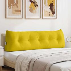 vidaXL Perna pentru spate Galben 160 x 24 x 50 cm Catifea GartenMobel Dekor (42014552)