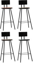 vidaXL Scaune de bar, 4 buc. , lemn masiv reciclat GartenMobel Dekor (245393)
