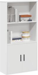 vidaXL Biblioteca, alb, 60x24x120 cm, lemn prelucrat GartenMobel Dekor (860418) Biblioteca