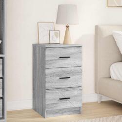 vidaXL Noptiera Sonoma gri cu 3 sertare, 38 x 38 x 66 cm, lemn compozit (883380)