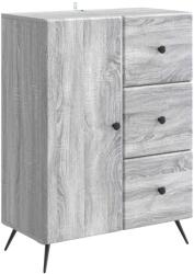 vidaXL Bufet cu sertar Sonoma gri 66 x 34, 5 x 90 cm Lemn prelucrat GartenMobel Dekor (895551) Comoda
