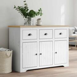 vidaXL Servanta "BODO", alb si maro, 115, 5x44x80 cm, lemn masiv de pin GartenMobel Dekor (355066) Comoda