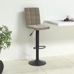 vidaXL Scaun de bar, gri deschis, catifea GartenMobel Dekor (335752)