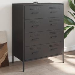 vidaXL Dulap, negru, 68x39x89 cm, otel GartenMobel Dekor (842982) Comoda