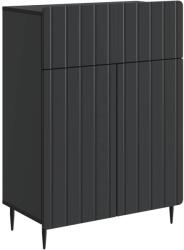 vidaXL Bufet cu sertar Negru 66 x 34, 5 x 92 cm Lemn prelucrat GartenMobel Dekor (894406) Comoda