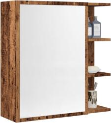 vidaXL Dulap baie cu oglinda lemn vechi 62, 5x20, 5x64 cm lemn prelucrat GartenMobel Dekor (856177)