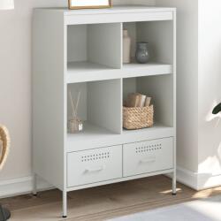 vidaXL Dulap înalt, alb, 68x39x101, 5 cm, otel laminat la rece GartenMobel Dekor (843107) Comoda