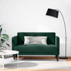 vidaXL Canapea loveseat, verde închis, 111 cm, catifea GartenMobel Dekor (4100572) Canapea