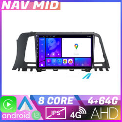 Edotec Navigatie Nissan Murano Z51 2007-2013 Android 12 Octa Core 4GB+64GB CarPlay (NAV2-9-4+64|K-murano2010)
