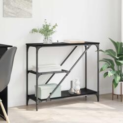 vidaXL Masa de consola Stejar Negru 88, 5 x 30 x 75 cm Lemn compozit GartenMobel Dekor (882801)