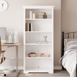 vidaXL Biblioteca BODO, alb, 82x40x173 cm, lemn masiv pin, 5 rafturi GartenMobel Dekor (355080) Biblioteca