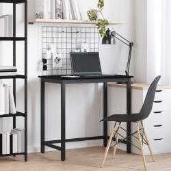 vidaXL masa Stejar Negru 100 x 50 x 76, 5 cm Lemn ingineresc si otel GartenMobel Dekor (873768)