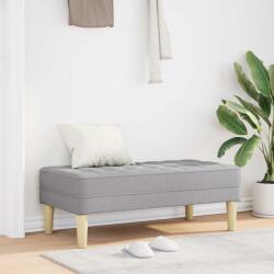 vidaXL banca cu perna Gri nori 113 x 57 x 39 cm tesatura GartenMobel Dekor (42001944)
