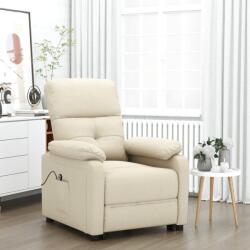 vidaXL Fotoliu rabatabil electric, crem, material textil GartenMobel Dekor (3073811)