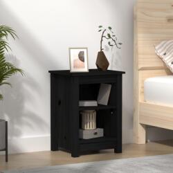 vidaXL Noptiera, negru, 40x35x55 cm, lemn masiv de pin GartenMobel Dekor (820964)