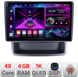 Edotec Navigatie Android Renault Trafic 2009-2014, GPS, 4GB+64GB, QLED 1K (Kit-traffic-2009+EDT-E210-RK)