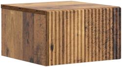 vidaXL Noptiera suspendata din lemn vechi, cu sertar, 33 x 34, 5 x 20 cm (898441)